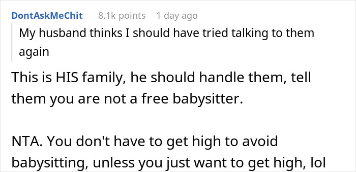Woman Finds A Way To Stop Her BIL&rsquo;s Family Pawning Their Children On Her, As She Gets High
