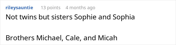 "Brick And Stone Wall": People Share The Most Unfortunate Names Parents Gave Their Twins After Teacher Blasts Her Students' Parents