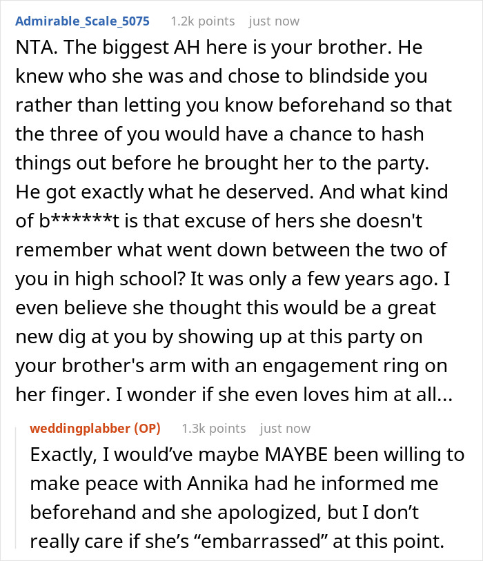 Brother Introducing His Fianc&eacute;e At A Family Event Takes A Turn When His Sister Recognizes Her High School Bully And Sheds Light On Her Past