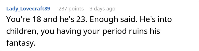 Boyfriend Shames Girlfriend For Throwing Away Her Pads In His Bathroom Trash Can, Causes Outrage Online