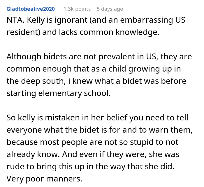 “Seems Like She Used It To Dry Her Feet And Hands”: Woman Is Furious After She Realizes What A Bidet Really Is “Seems Like She Used It To Dry Her Feet And Hands”: Woman Is Furious After She Realizes What A Bidet Really Is