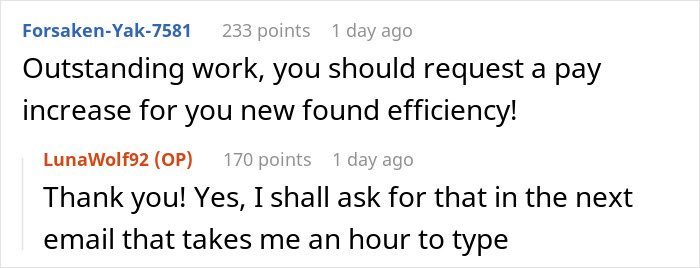 “I Got Reprimanded”: Worker Gets Called Out For Being Faster Than Others, So She Maliciously Complies With New Orders “I Got Reprimanded”: Worker Gets Called Out For Being Faster Than Others, So She Maliciously Complies With New Orders