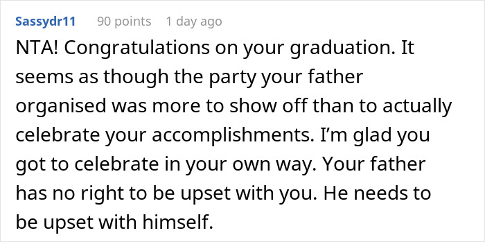 Woman Airs Family&rsquo;s Dirty Laundry After Being Blasted For Not Showing Up To A Graduation Party She Had No Idea About
