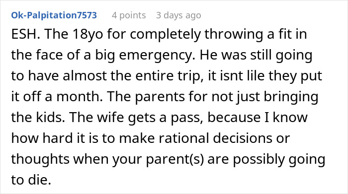 Teen Calls Parents "Selfish" For Making Him Miss His Graduation Trip To Watch His Siblings During Family Emergency, Parent Asks For Advice