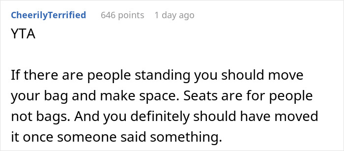 Woman Doesn&rsquo;t Want Men Sitting Next To Her On A Busy Train, Gets In An Argument When She&rsquo;s Asked To Move Her Bag From An Empty Seat