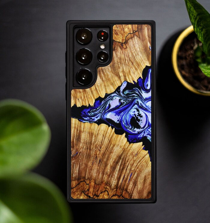 Wood And Resin Protective Phone Case