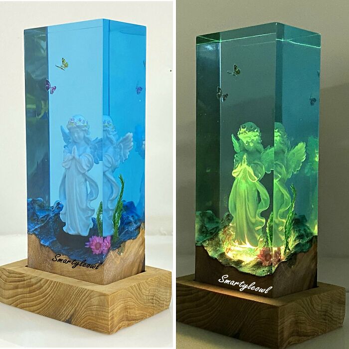 I Create Angel-Themed Resin Dioramas