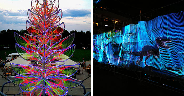 20 String Installations As A Futuristic Form Of Sculpture Are A Part Of Our Project “Decode The Code” (New Pics)