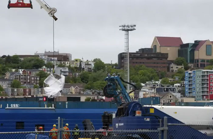 We Finally Get To See What Was Left After The Titan Sub Implosion As Parts Are Being Brought To Shore