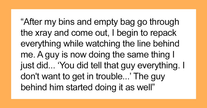 Security Demands Worker Empty Their Bag Completely Before X-Ray, They Maliciously Comply And Provoke Others To Do The Same