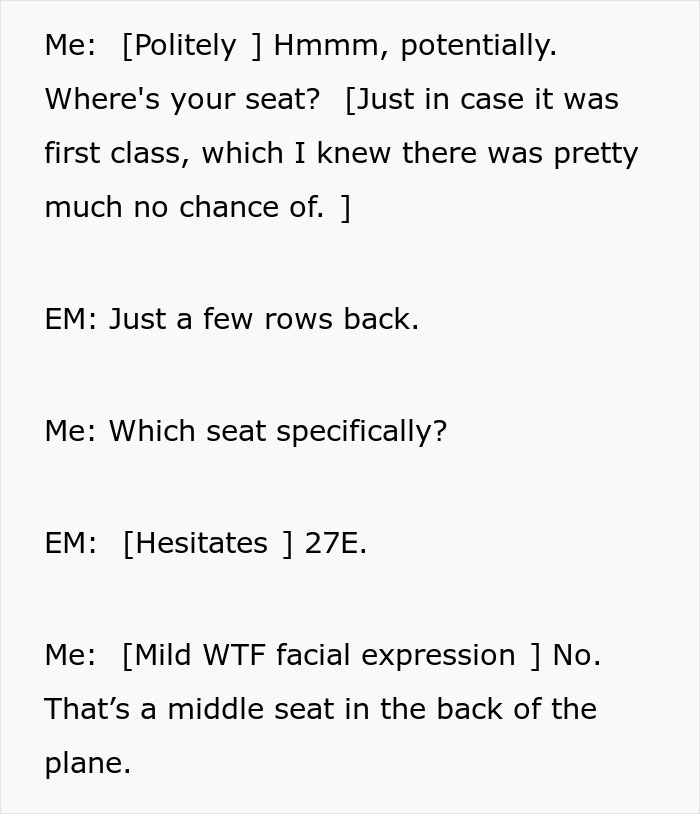 Guy Deals With Entitled Parent Using Movies Quotes When She Won't Stop Pestering Him About Switching Seats