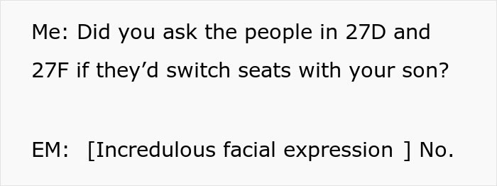Guy Deals With Entitled Parent Using Movies Quotes When She Won't Stop Pestering Him About Switching Seats
