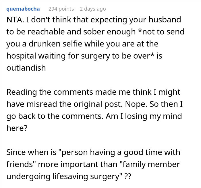 Man Thinks He Shouldn&rsquo;t Have To Disrupt His Plans To &ldquo;Cater To His Wife&rdquo; After Family Emergency Leaves Her Anxious And Alone