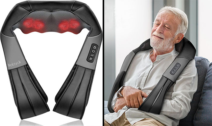 Nekteck Neck And Back Massager With Soothing Heat