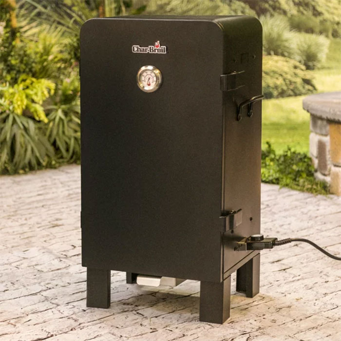 Dark electric smoker 