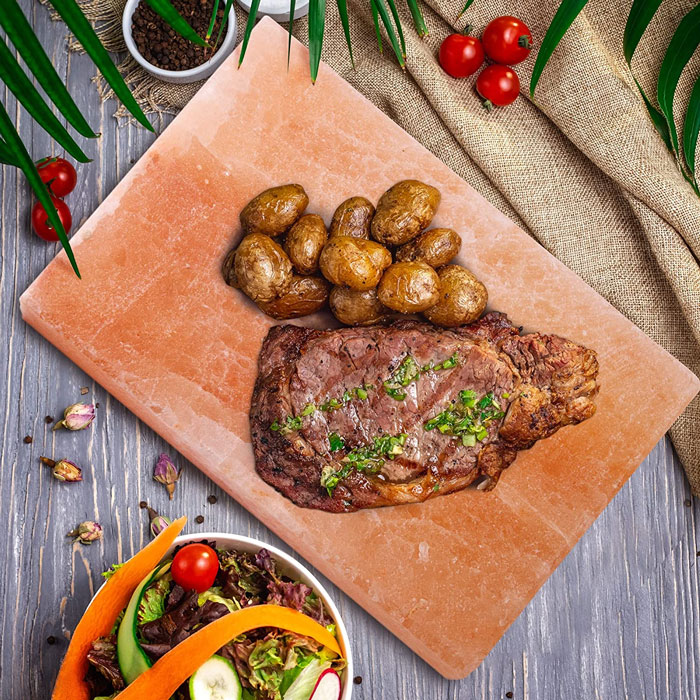 Pohs Himalayan Pink Rock Salt Block For BBQ