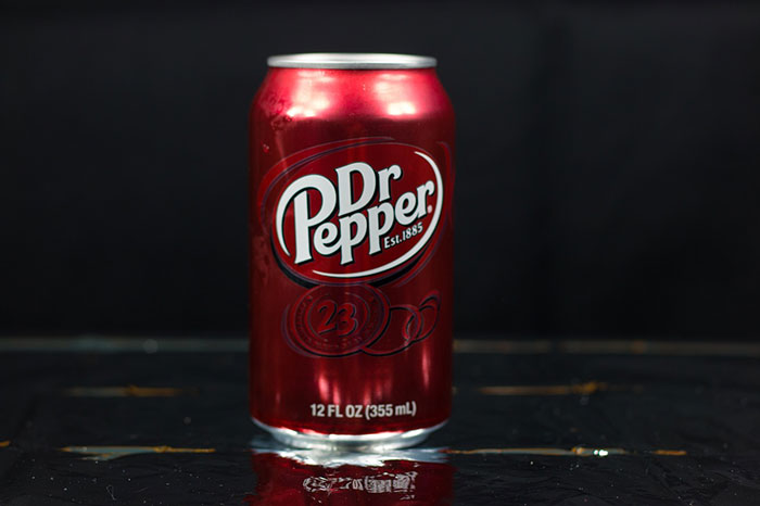 A can of Dr Pepper