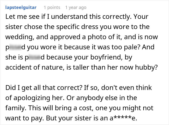 Woman Brings Her 6&rsquo;8&rdquo; Boyfriend To Wedding Where Groom Is Just 5&rsquo;9&rdquo;, Bride Gets So Upset She Snaps At Her