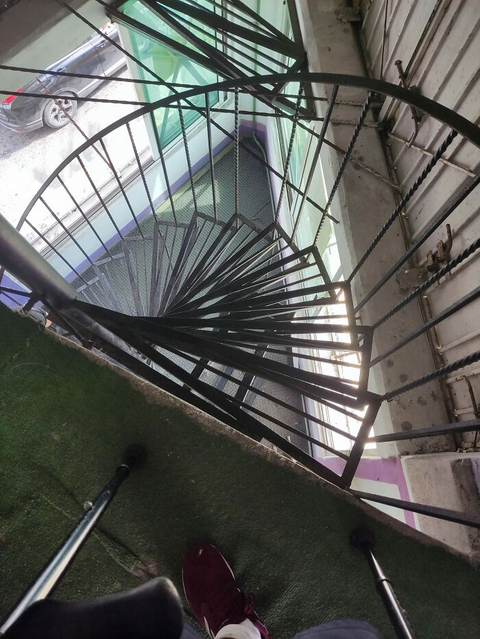 Stair Designed By People With Two Feet. I Really Hate These Things At My Gym