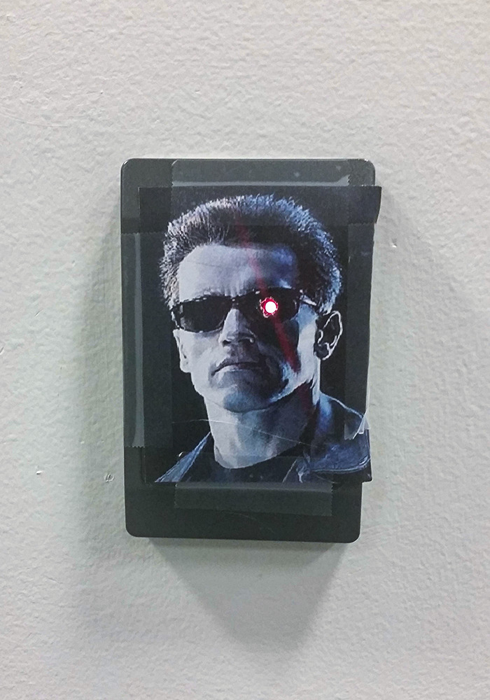 Mi compañero de trabajo decidió poner esta foto en nuestro lector de tarjetas