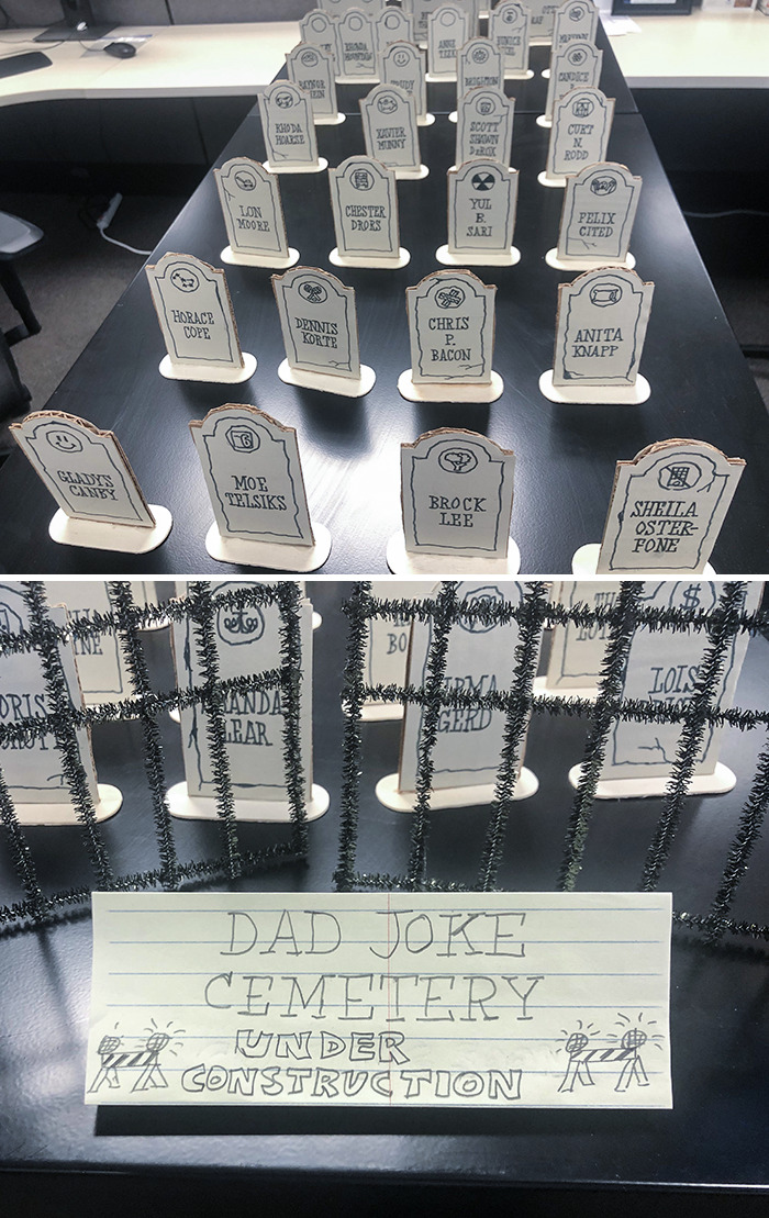 My Coworker Made This On His Desk