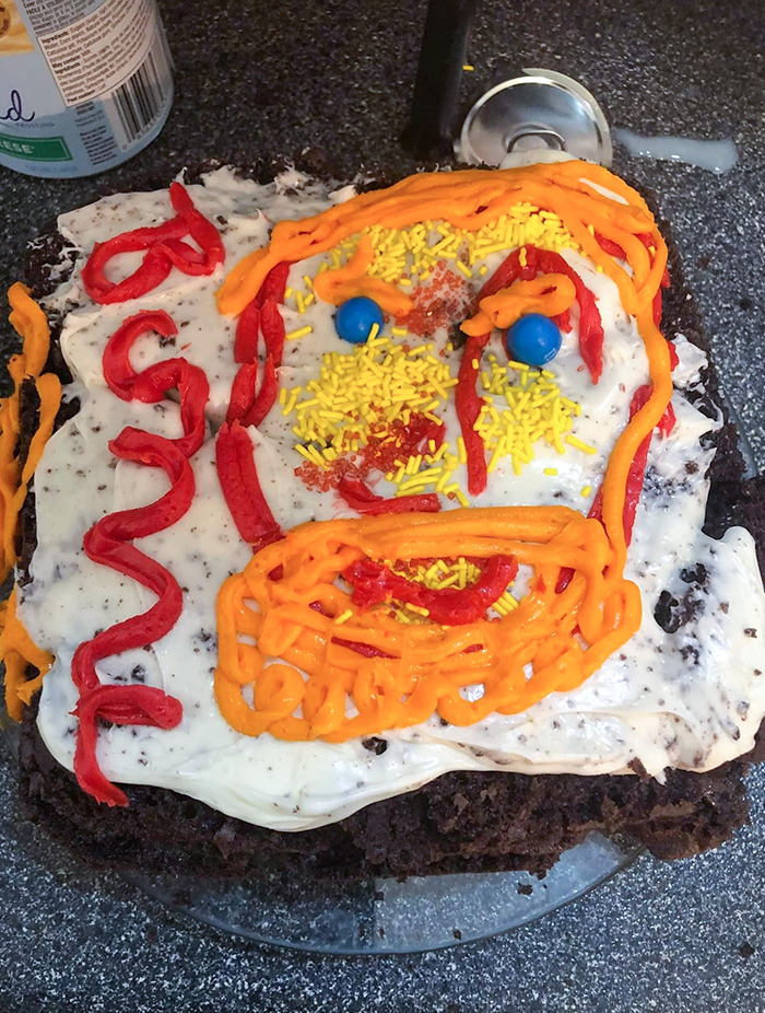 My Husband Made For Me A Van Gogh Birthday Cake, And I Love It