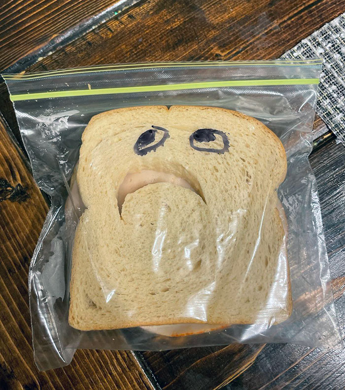 A Decade Of Marriage And My Husband Still Keeps It Interesting. Not Only Does He Make Our Lunches Each Night After Work, But He Adds Art Too