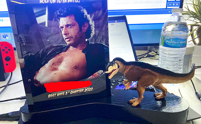 My Wife Joked About Deserving A Trophy For Doing Basic Things, So I Made It Happen