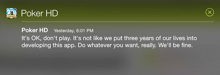 If I Wasn't Using Their App, I Definitely Won't, After Seeing This Passive-Aggressive Notification On My iPad