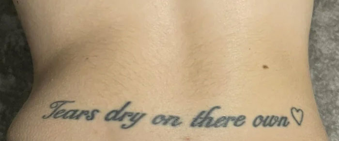 "Tears Dry On There Own"