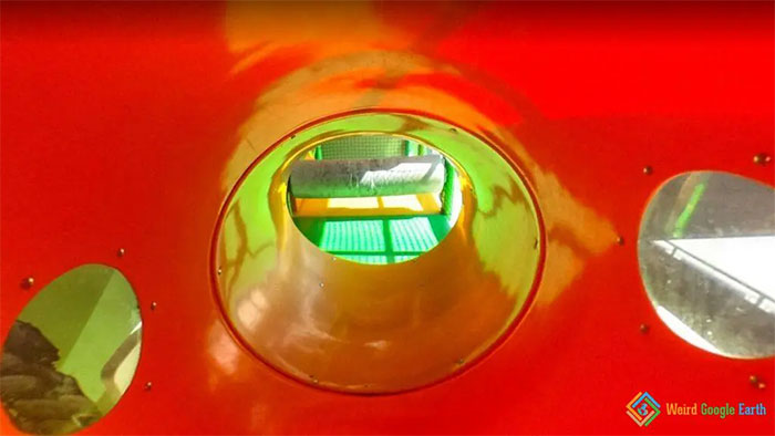 "The Inside Of A Slide". Location: Dallas, Texas, USA
