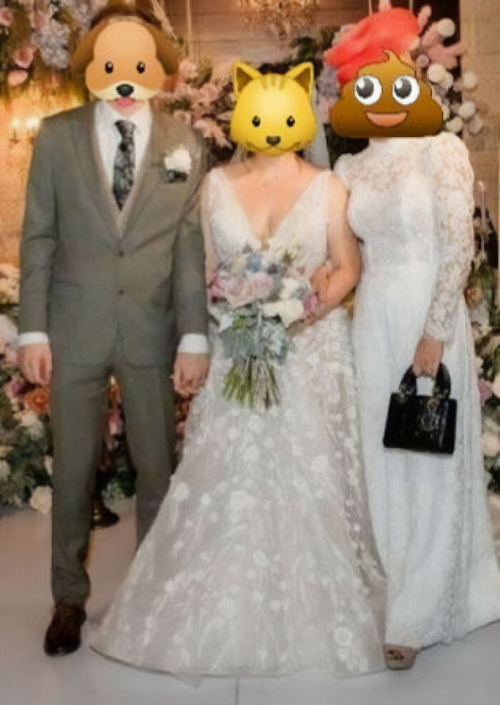 My Mum's 'Friend' Had This Dress Especially Made To Wear To My Wedding