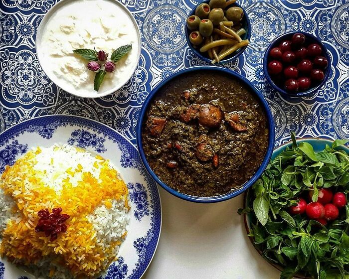 Irananian Famous "Ghorme Sabzi"