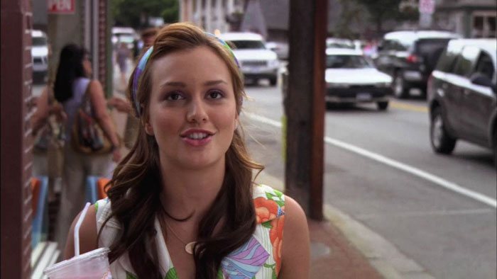 Blair drinking milkshake 