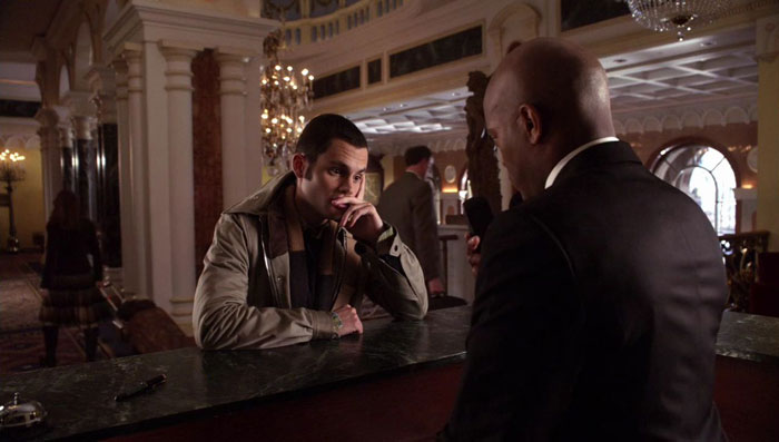 Dan in the hotel lobby 