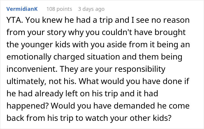 Teen Calls Parents "Selfish" For Making Him Miss His Graduation Trip To Watch His Siblings During Family Emergency, Parent Asks For Advice