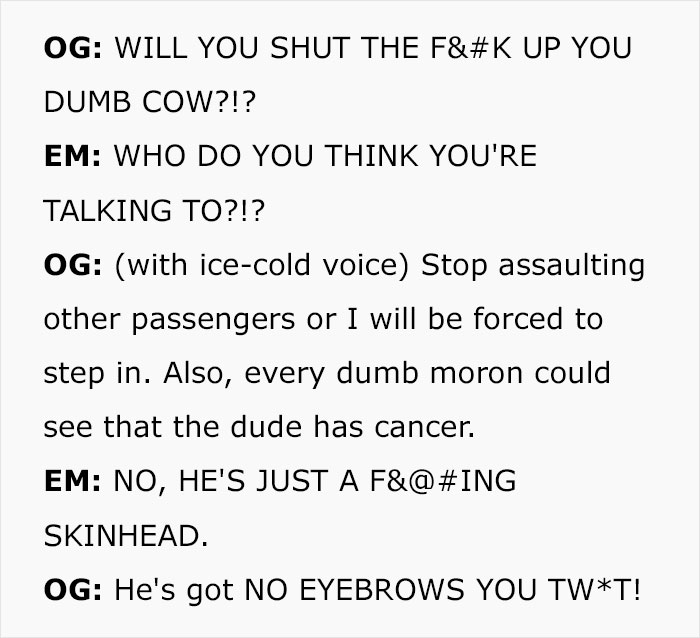 Karen Thinks Her Kid Deserves A Bus Seat More Than A Cancer Patient, Tries To Pull Him Out Of His Seat, Gets Instant Karma Karen Thinks Her Kid Deserves A Bus Seat More Than A Cancer Patient, Tries To Pull Him Out Of His Seat, Gets Instant Karma