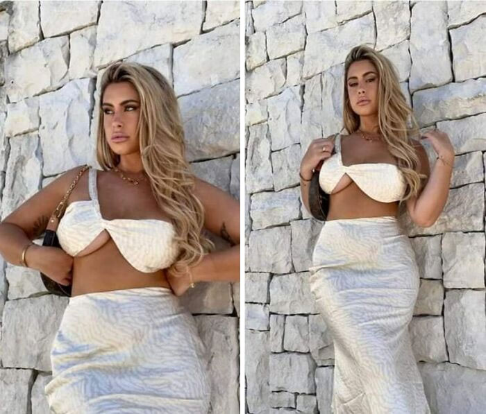 Finally Found One! Thought It Was Posted In This Group When I Saw It! Not Blurring Because She's Verified. It Looks So Awful!!