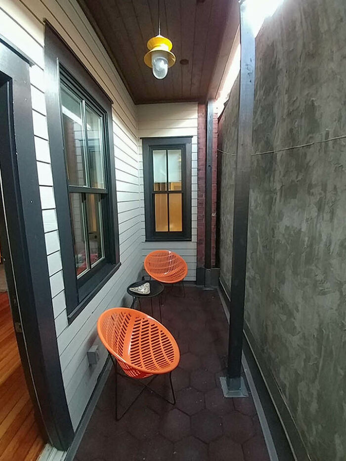 Which Came First, The Balcony Or The Wall?