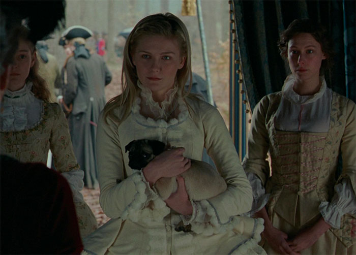 Kirsten Dunst in movie Marie Antoinette