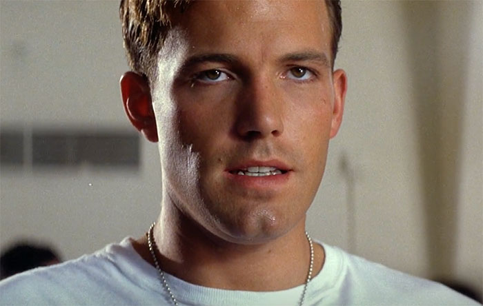 Ben Affleck in movie Pearl Harbor watching