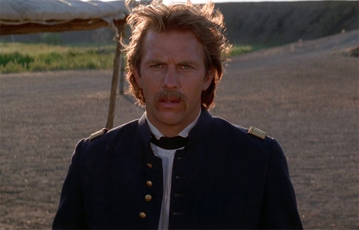 Lieutenant Dunbar watching