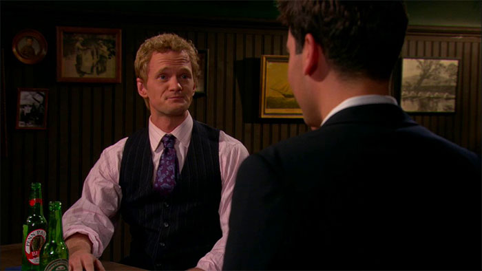 Barney Stinson talking