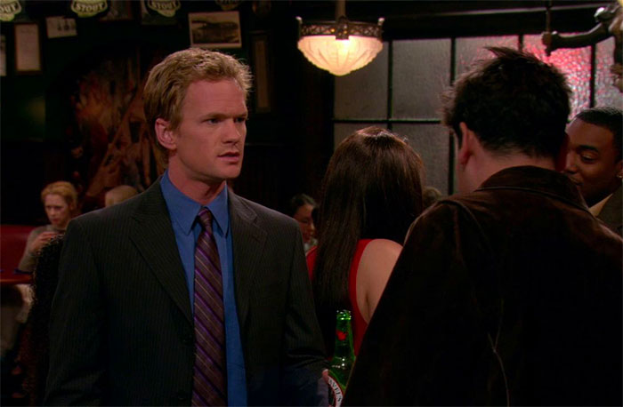Barney Stinson talking