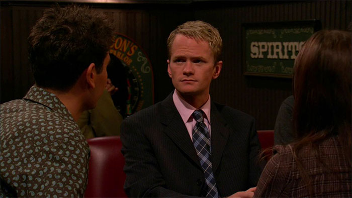 Barney Stinson listening