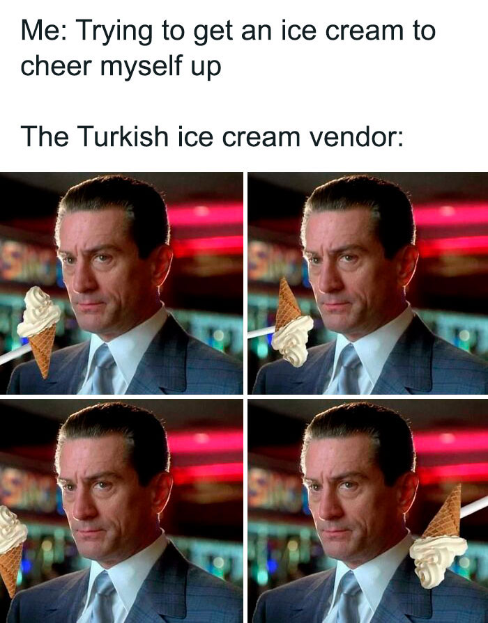 Starts Eating The Cone