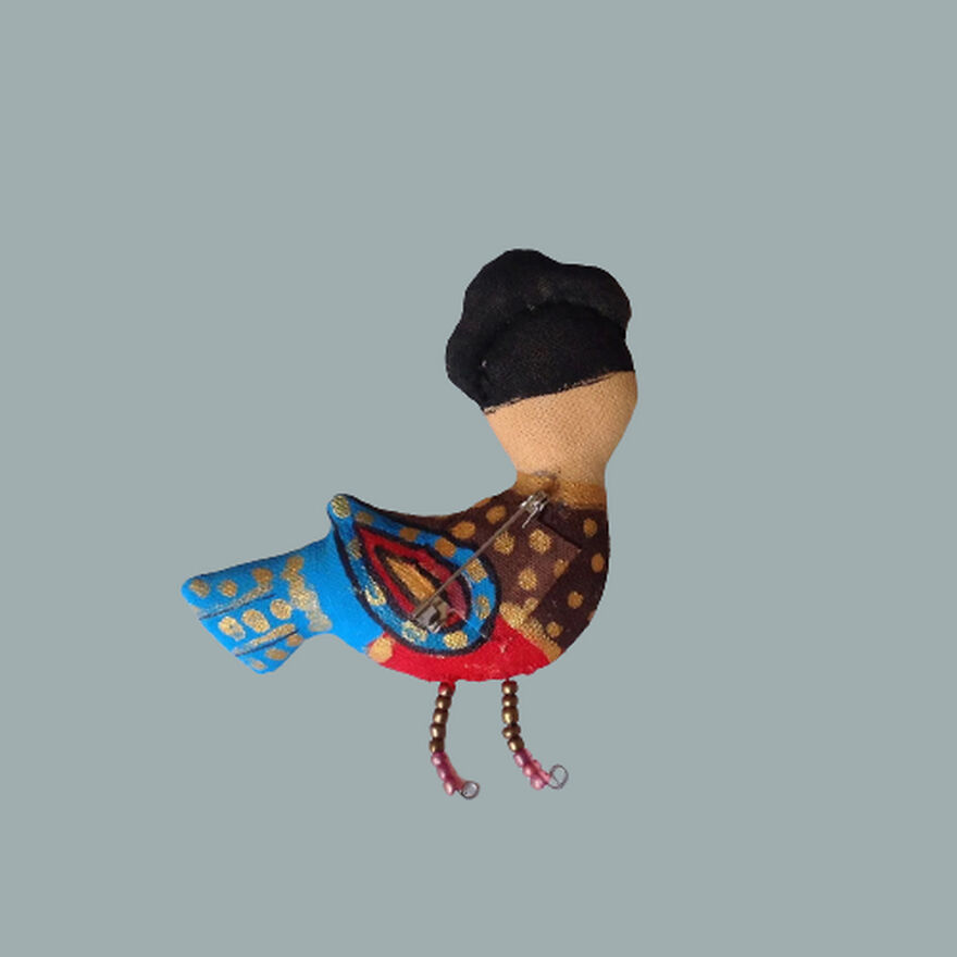 Frida Brooch Bird ... Gorgeous Frida Kahlo !