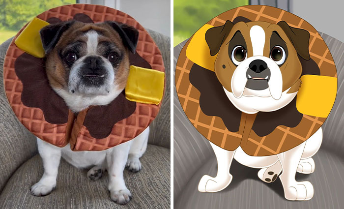 From Furballs To Fairytales: Artist Creates Adorable Pet Portraits In Disney Style (32 New Pics)