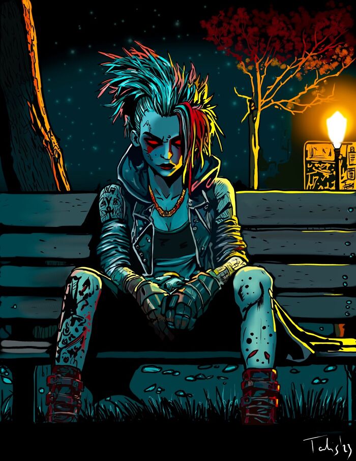 Hi Pandas, Check Out Some Of My Spooky Digital Art!