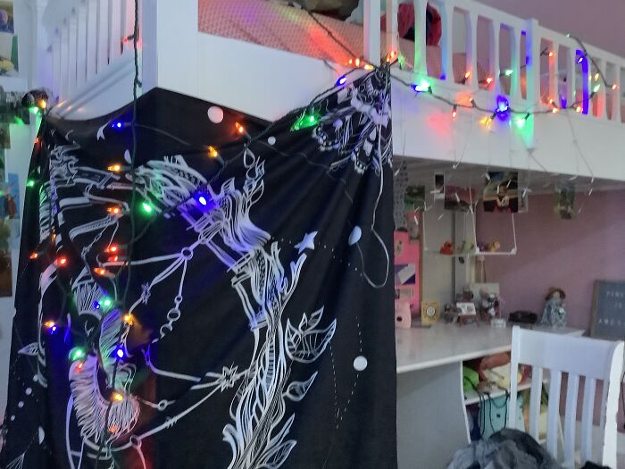 My Bed/Desk Area :) I Have Another Favorite Thing So I’m Gonna Make Another Submission